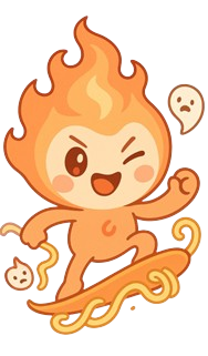 Spike, the ramen mascot